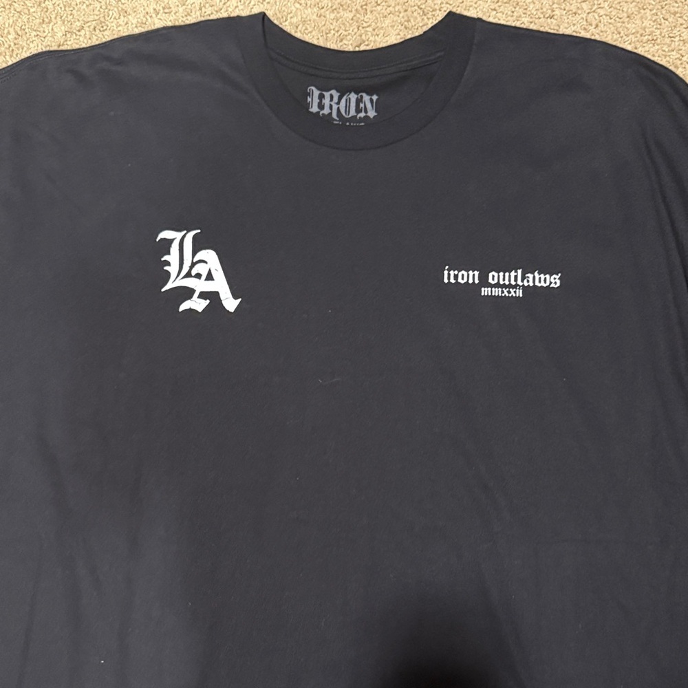 IRON OUTLAWS Black T-Shirt